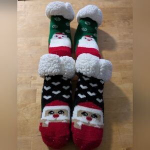 🫶5/20$🫶Festive Santa Socks with Cozy Cuffs